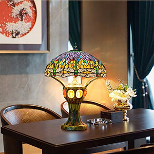 MaGiLL European Luxury Stained Glass Desk Lamp