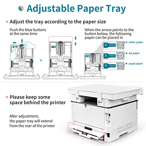 PANTUM M6702DW Multifunction Laser Printers Wireless All in One Monochrome Laser Printer Scanner Copier Auto 2-Sided Print Copy 32ppm