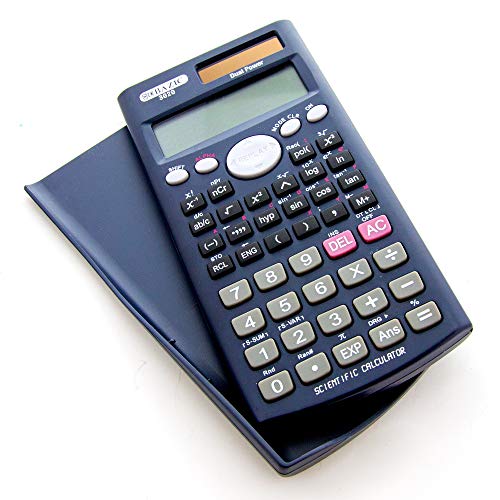 BAZIC Products Scientific Calculator 240 Function w/ Slide-On Case, Engineering Calculators LCD Display, Black - 72-Pack