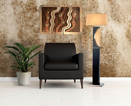 NOVA of California 1736 Half Moon Floor Lamp, One Size, Dark Brown