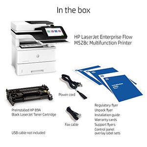 HP LaserJet Enterprise MFP M528c Monochrome All-in-One Printer - Ethernet, 2-Sided Printing (Renewed)