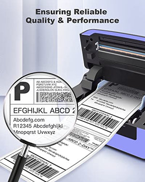 POLONO Label Printer - 150mm/s 4x6 Thermal Label Printer, POLONO 4"x6" 500 Labels Direct Thermal Shipping Labels, Compatible with Amazon, Ebay, Etsy, Shopify and FedEx