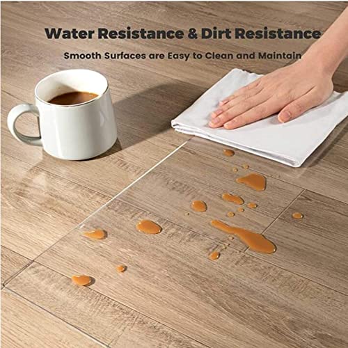 YUYI Clear PVC Desk Chair Mat - Anti-Slip Transparent Carpet Protector - 1.5mm Thickness
