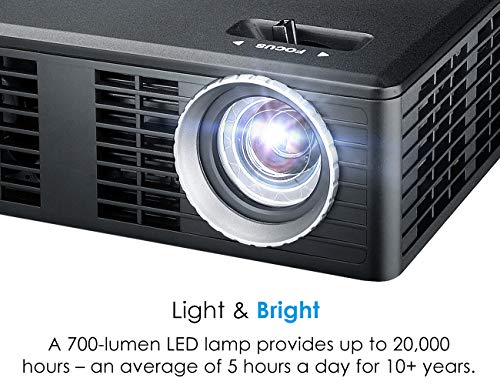 Optoma ML750 WXGA 700 Lumen 3D Ready Portable DLP LED Projector with MHL Enabled HDMI Port