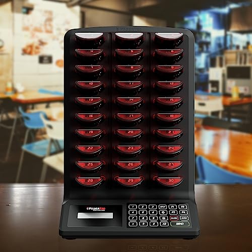 PagerTec Wireless Matrix AIO Guest Paging System | 60 Pagers - Complete Set | Rechargeable & Waterproof