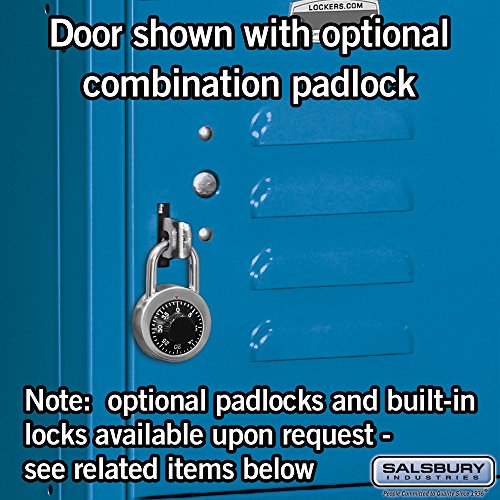 Salsbury Industries 66168BL-U Six Tier Box Style 12-Inch Wide 6-Feet High 18-Inch Deep Unassembled Standard Metal Locker, Blue