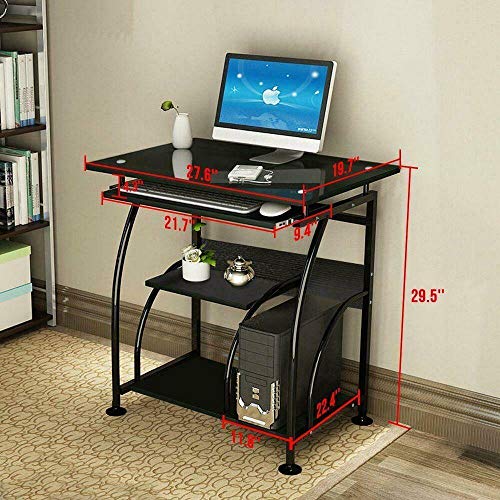 2016 Home Office PC Corner Computer Desk Laptop Table Workstation Furniture -Black
