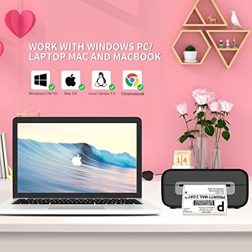 Phomemo Shipping Label Printer, Thermal Label Printer, Label Printer for Shipping Packages, Desktop Label Printer for Home Small Business, Compatible with Amazon, USPS, Paypal, Ebay, Etsy, ect
