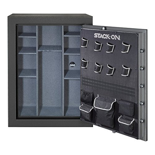Stack-On TD-69-GP-E-S Total Defense 51-69 Gun Safe with Electronic Lock, Gray Pebble