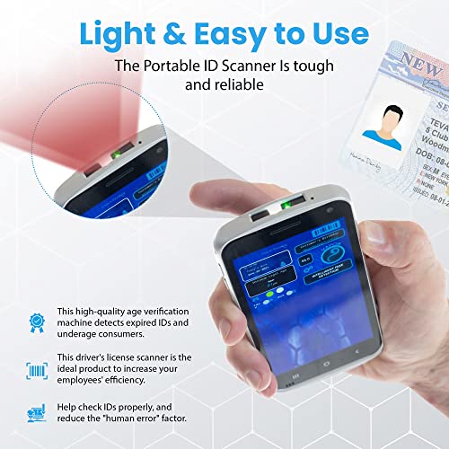 MinorDecliner Smart ID Scanner - Detects Expired IDs, Underage Consumers - Reads 2D Barcode in All 50 States
