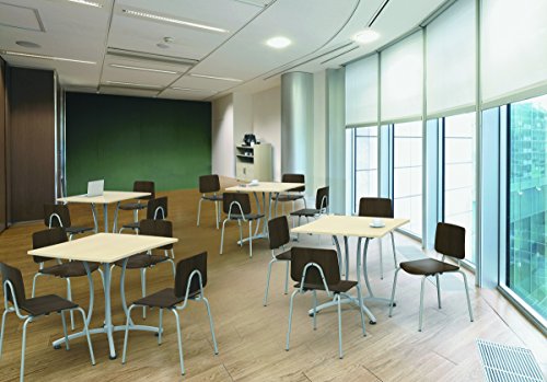 Linea Italia TR702OAT Trento Line Palermo Table, 33w x 31-1/2d x 29-1/2h, Oatmeal/Gray