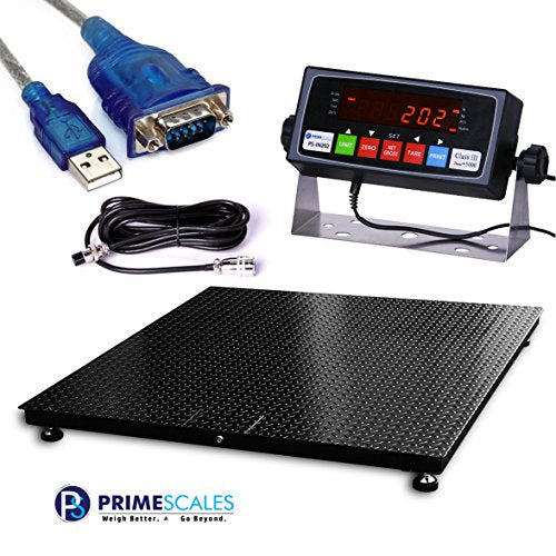 Heavy Duty 10000lbx1lb 4'x4' Floor Scale/Pallet Scale with Indicator