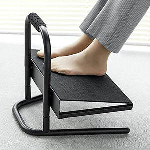 None Ergonomic Footrest Adjustable Angle and Height Office Foot Rest Stool