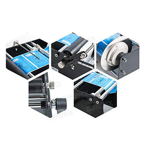 ZONEPACK Manual Round Labeling Machine with Handle Manual Round Bottle Labeler Label Applicator for Glass Metal Bottle