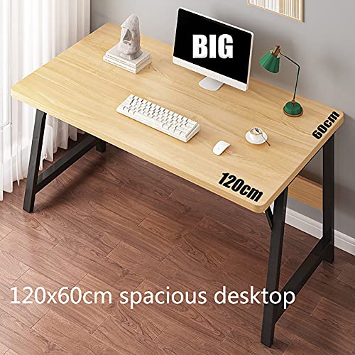 Computer Desk, 47.24 Inch Writing Office Desk, Modern Simple PC Table, Workstation for Home/Office, Easy to Assemble