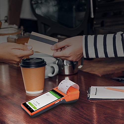 MUNBYN POS Printer, Android POS Terminal Printer 5.5 inch Receipt Printer with 3G WiFi BT Camera Loyverse iREAP and CashStock Handheld PDA Data Terminal Collector Barcode Built-in All-in-One