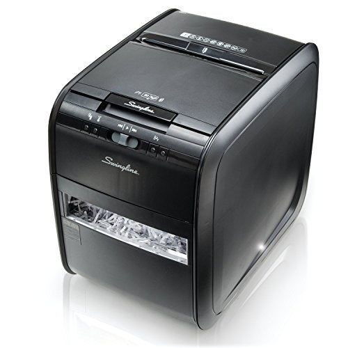 Swingline Paper Shredder, Auto Feed, 80 Sheet Capacity, Cross-Cut, 1 User, Personal, Stack-and-Shred 80X (1757574)