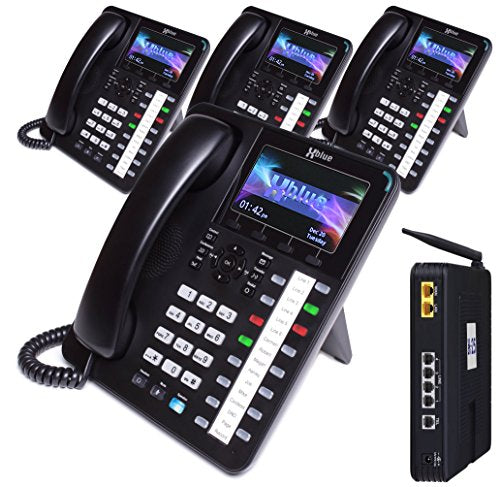 XBLUE X25 System Bundle with (4) X4040 Vivid Color Display IP Phones (X2544)