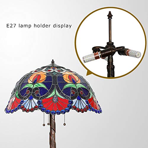 LIUCHUNYANSH Tiffany Lamp Stained Glass Shade Desk Reading Light