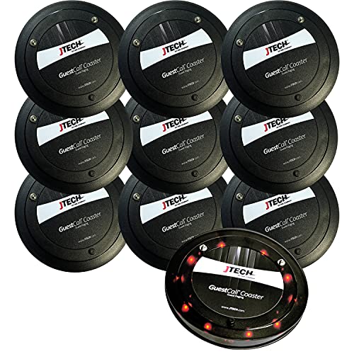 JTech GuestCall Coaster Pager - 10 Pack