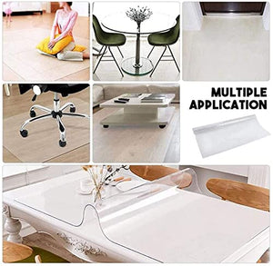 HAIZON Hard-Floor Chair Mat Clear Waterproof Non-Slip Rectangle Floor Protector - Multiple Sizes