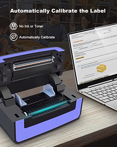 POLONO Label Printer - 150mm/s 4x6 Thermal Label Printer, POLONO 4"x6" 500 Labels Direct Thermal Shipping Labels, Compatible with Amazon, Ebay, Etsy, Shopify and FedEx
