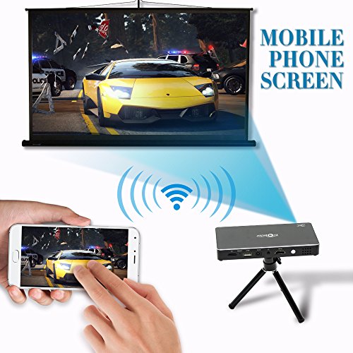 ELP WiFi Wireless Mini Video Projectors for Indoor Outdoor Movie Night Home Theater