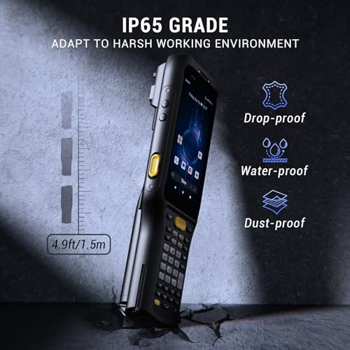 Tera Pro Android Barcode Scanner: Zebra SE4750MR 1D/2D QR Handheld PDA with Charging Cradle & Pistol Grip