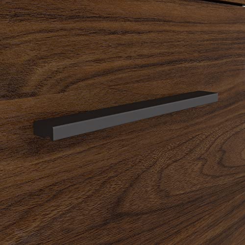 Bush Furniture Architect 60W L Shaped Desk with Lateral File Cabinet