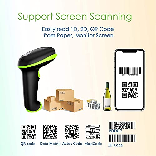 NADMAOO Bur3400 Thermal Label Printer and BUR3071 Wireless Barcode Scanner