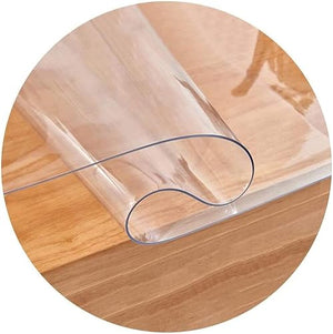 LOLILI Chair Mat, PVC Transparent Plastic Carpet for Hard Floor Protection - Non-Slip, Wearable, Soft Glass Mat (2mm, 140x200cm)