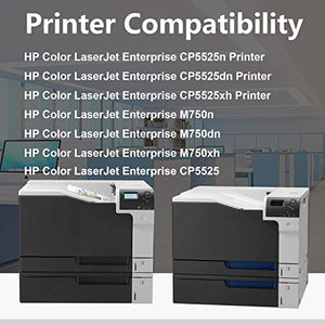 3PK (1C+1M+1Y) Remanufactured Cartridge 650A | CE271A CE272A CE273A Toner Cartridge Compatible for HP Color Laserjet Enterprise CP5525 CP5525n M750dn M750n Printer Cartridges,Sold by TopInk