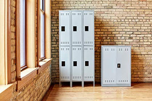 Safco Products 5526GR Double Tier Locker, 3 Column, Gray