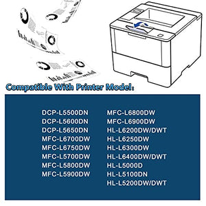 4 Pack Black TN-850 High Yield Toner Compatible TN850 Toner Cartridge Replacement for Brother DCP-L5600DN L5650DN L5500DN MFC-L6750DW HL-L6200DW/DWT L6700DW L5100DN Printer