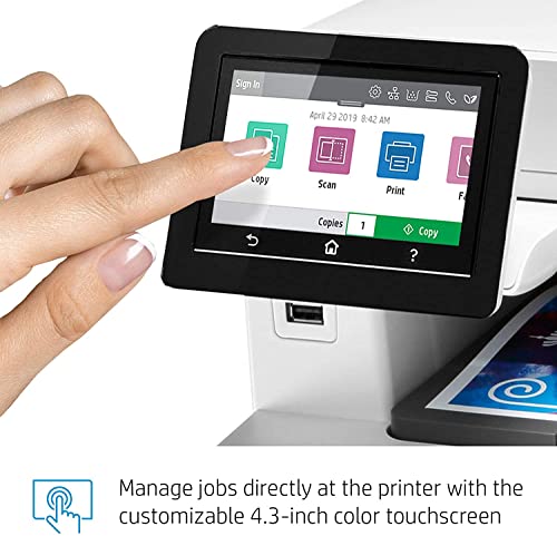 HP Color LaserJet Pro M479fdw All-in-One Wireless Laser Printer, Print & Copy & Scan & Fax, 28ppm, 600 x 600dpi, Auto 2-sided Printing, 4.3" Color Touchscreen Display, Wi-Fi, Bundle with Printer Cable