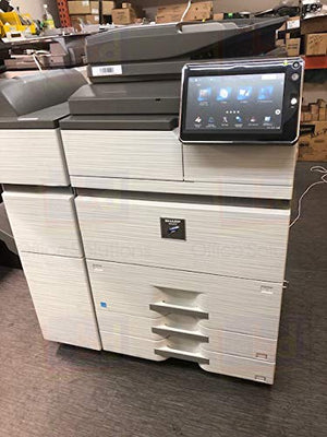 Sharp MX-M754N A3 Monochrome Laser Multi-Function Copier - 75ppm, Copy, Print, Scan, Stapling Finisher, SRA3/A3/A4/A5 Media, 1200 x 1200 DPI, 2 Trays, High Capacity Tandem Tray