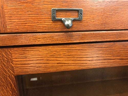 Mission Craftsman Style Quarter Sawn Oak 4 Stack Barrister Bookcase