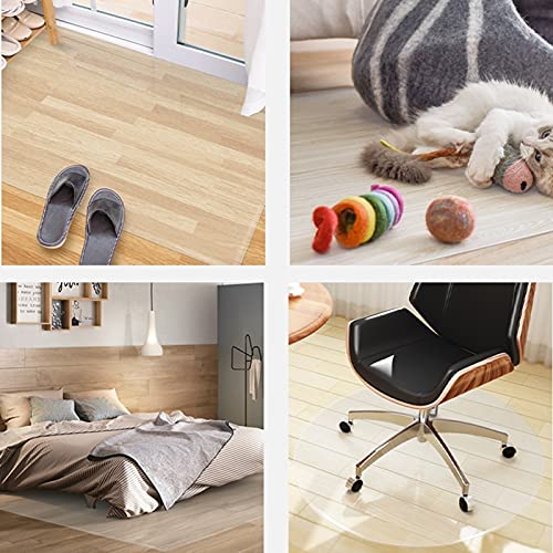 IHIPPO Transparent Vinyl Office Chair Mat 2mm Thick - 120x700cm