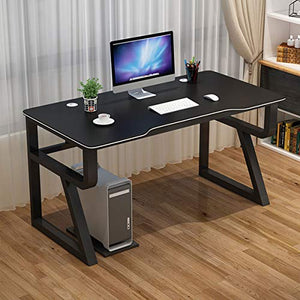 AAGYJ Ergonomic Gaming Desk with Large Surface, R-Shaped Stable Leg and Computer Table Workstation Office Desk Student Desk Gaming Table,C,1606075cm