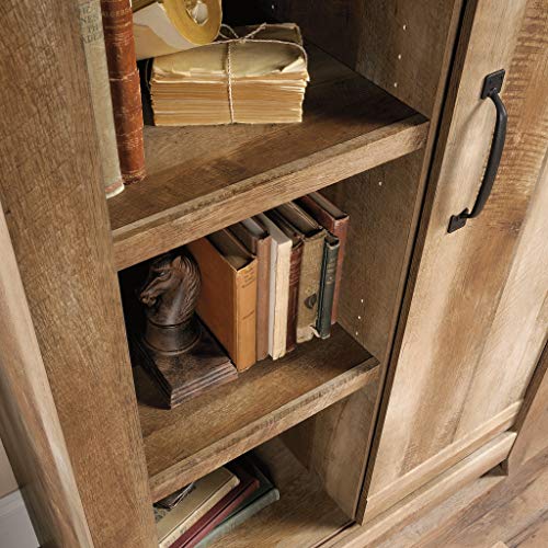 Sauder 422474 Adept Storage Cabinet, L: 36.61" x W: 16.81" x H: 71.02", Craftsman Oak finish
