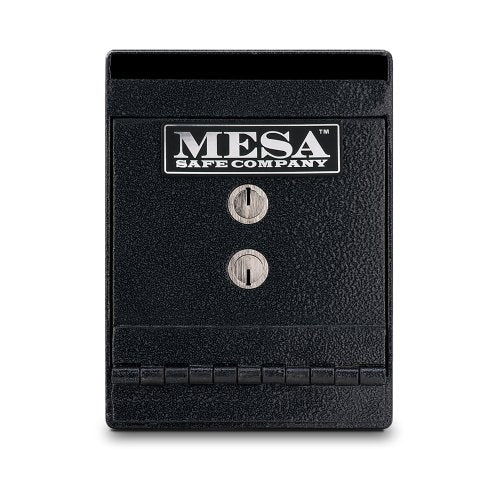 Mesa Safe Company Model MUC2K Undercounter Depository Safe with Dual Key Lock, Dark Gray