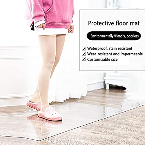 ZWYSL Transparent Carpet Protector Chair Mat - Scratch-Resistant, Waterproof, Oil-Proof - Customizable (Clear-2mm, 180x250cm)