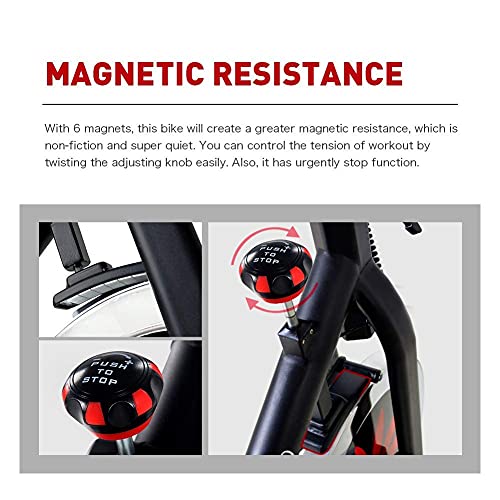 JOROTO X2 Exercise Bike with SPD Pedals Magnetic Resistance Belt Drive Indoor Cycling Spin Bikes Stationary