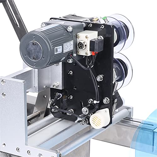 Mgorgeous Manual Round Bottle Labeling Machine 20-40pcs/min Adjustable Labeler Label Applicator Machine Label Dispenser for Glass Plastic Metal Bottles