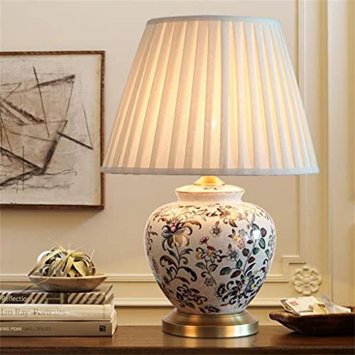 European Ceramic Dimmer LED Desk Lamp (Dimmable Switch, 55X38cm)