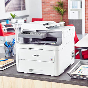 Brother MFC-L3710CW Wireless Color Laser Printer - Print Copy Scan Fax, 600 x 2400 dpi, 19 ppm