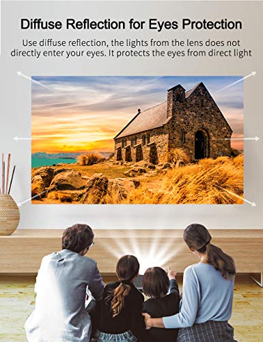 Portable Mini Projector, Haidiscool Pocket Video DLP Pico Projector 300 ANSI Lumen with WiFi, USB, HDMI, Support iPhone, Android, Laptop, PC, 1080P Movie, for Home Theater/Small Business Presentation