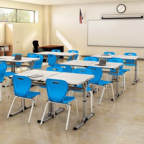 Learniture Shapes Series School Chair (18" H) Brilliant Blue