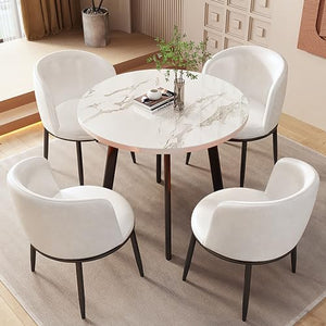 HSHBDDM Round Club Table and Chair Set - Office Reception, Coffee, Dining, Conference Room Furniture