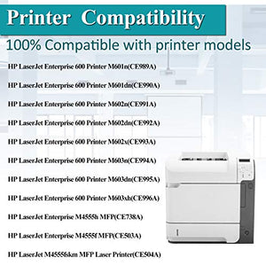 Compatible 2 Pack-Black 90A | CE390A Toner Cartridge Used for HP Laserjet Enterprise 600 Printer M601n,M601dn,M602n,M602dn,M603xh;HP Laserjet Enterprise M4555h MFP,Pro M4555fskm MFP Laser Printer.